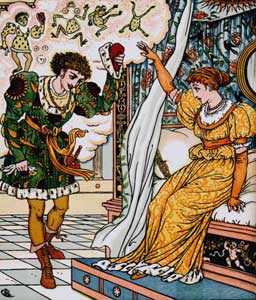 An Illustration from 1874 of 'The Frog King' by Walter Crane (Hettinga 2000)