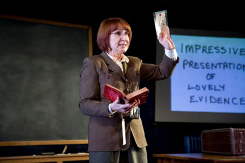 Glynis Bell as the librarian in Underneath the Lintel.